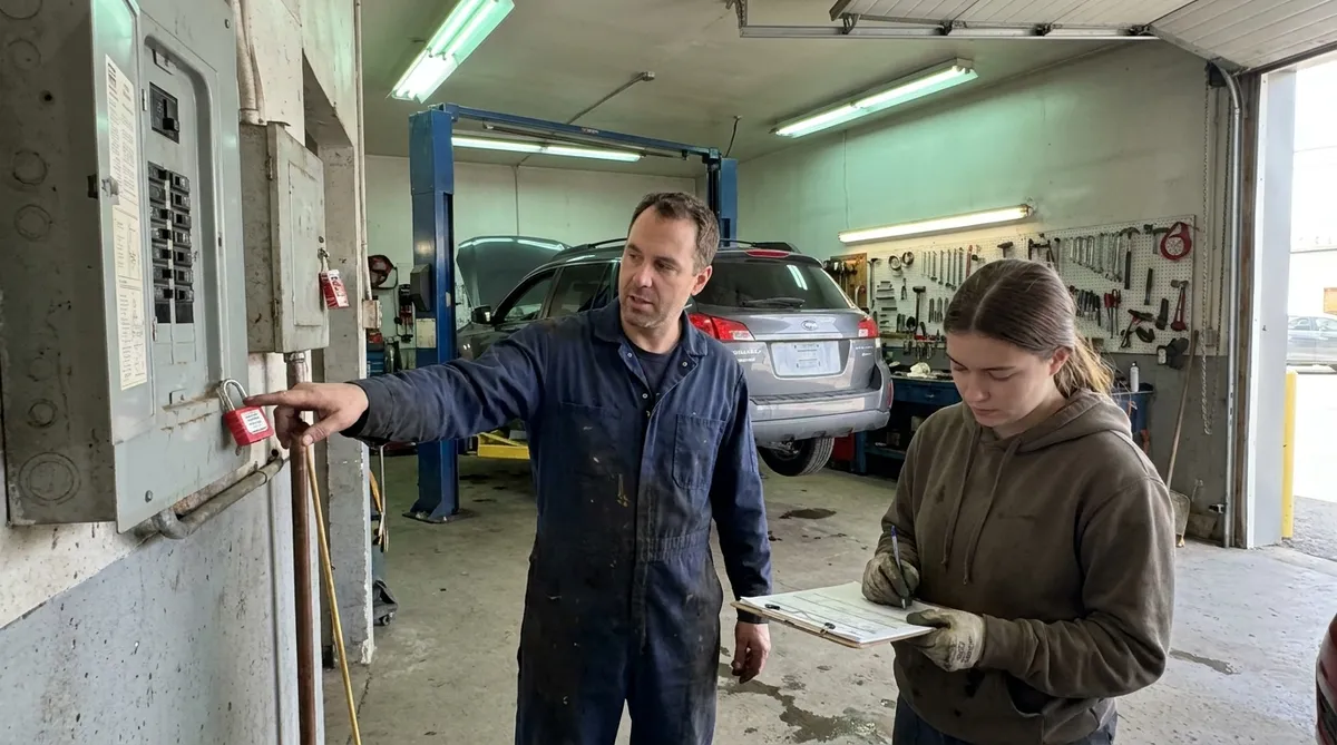 Formation SST obligatoire sur le cadenassage dans un garage de PME au Québec
