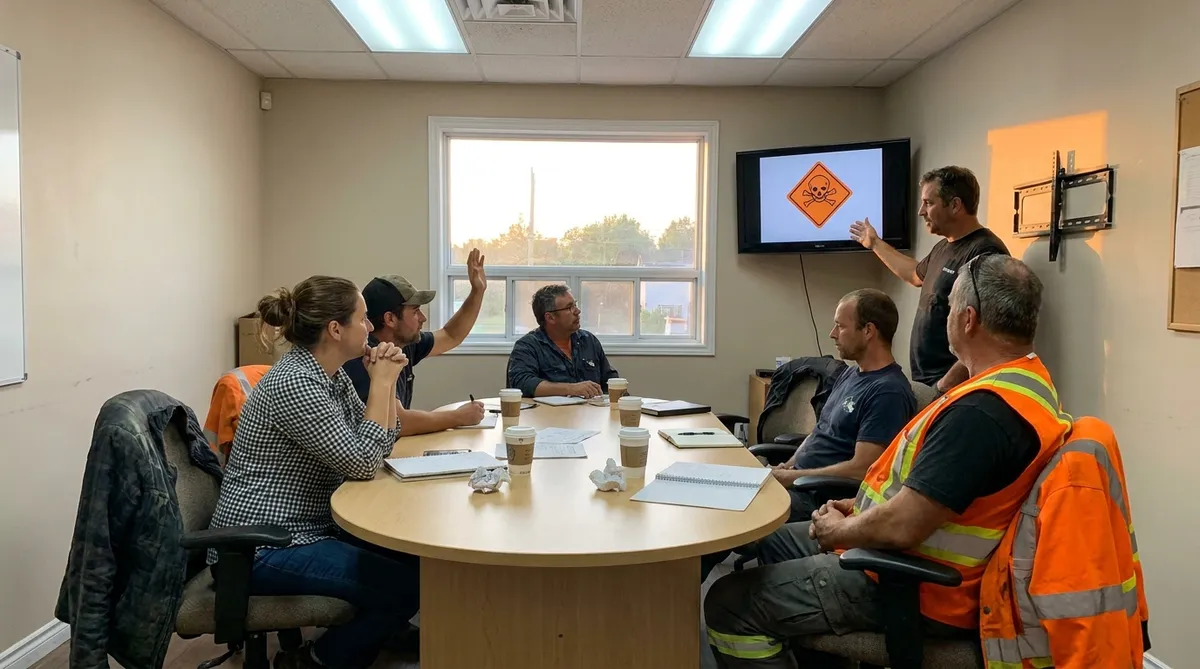 Séance de formation SST obligatoire dans une PME québécoise de moins de 20 employés